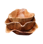 Handgefertigte Naturholz Schale als Kerzenständer – Best Bougie rustikale Wohndeko