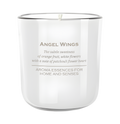 Sanfte hochwertige Duftkerze Angel Wings in Weiß – Best Bougie spirituelle Raumdeko