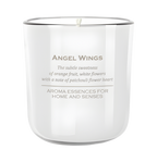 Sanfte hochwertige Duftkerze Angel Wings in Weiß – Best Bougie spirituelle Raumdeko