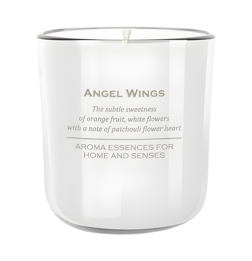Sanfte hochwertige Duftkerze Angel Wings in Weiß – Best Bougie spirituelle Raumdeko