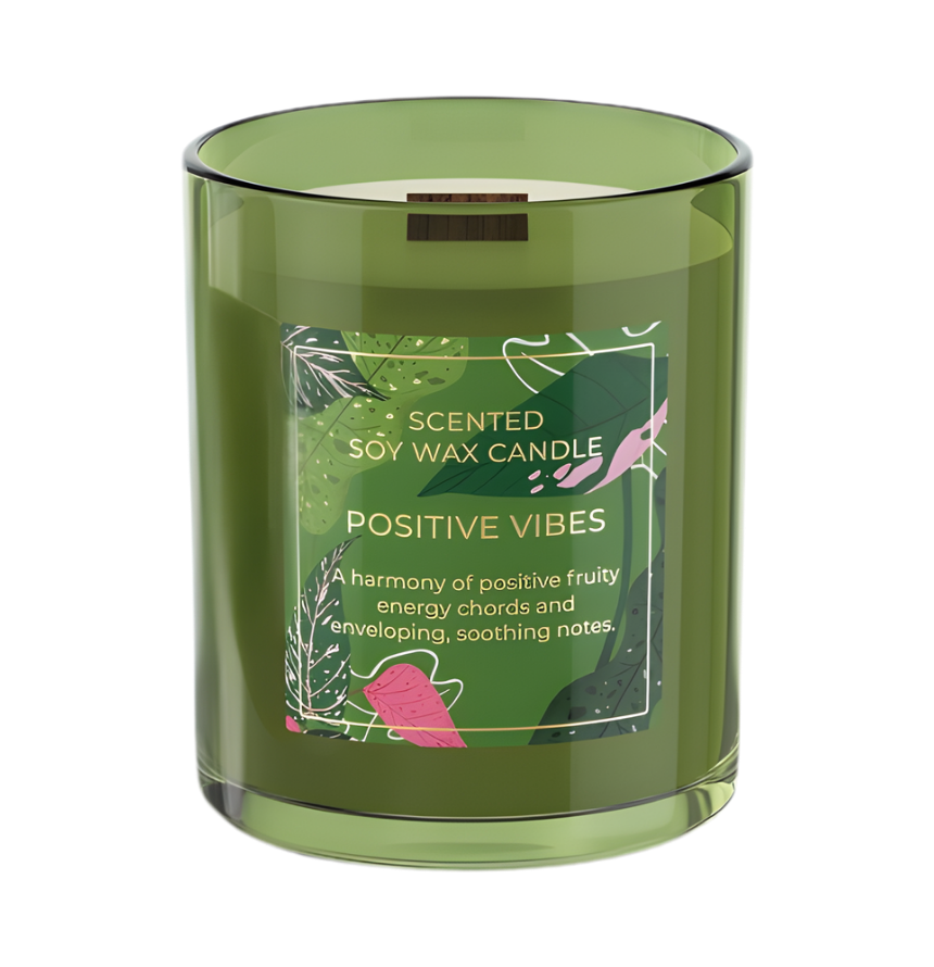 Belebende starke Duftkerze Positive Vibes für gute Laune – Best Bougie hochwertige Duftöle