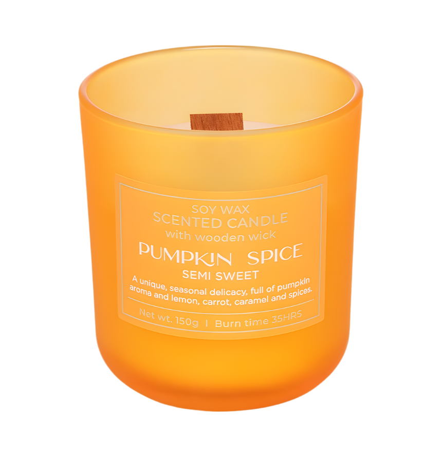 Herbstliche hochwertige Duftkerze Pumpkin Spice – Best Bougie langanhaltende Saison-Kerze