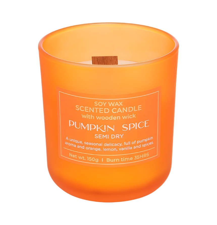 Herbstliche hochwertige Duftkerze Pumpkin Spice – Best Bougie langanhaltende Saison-Kerze