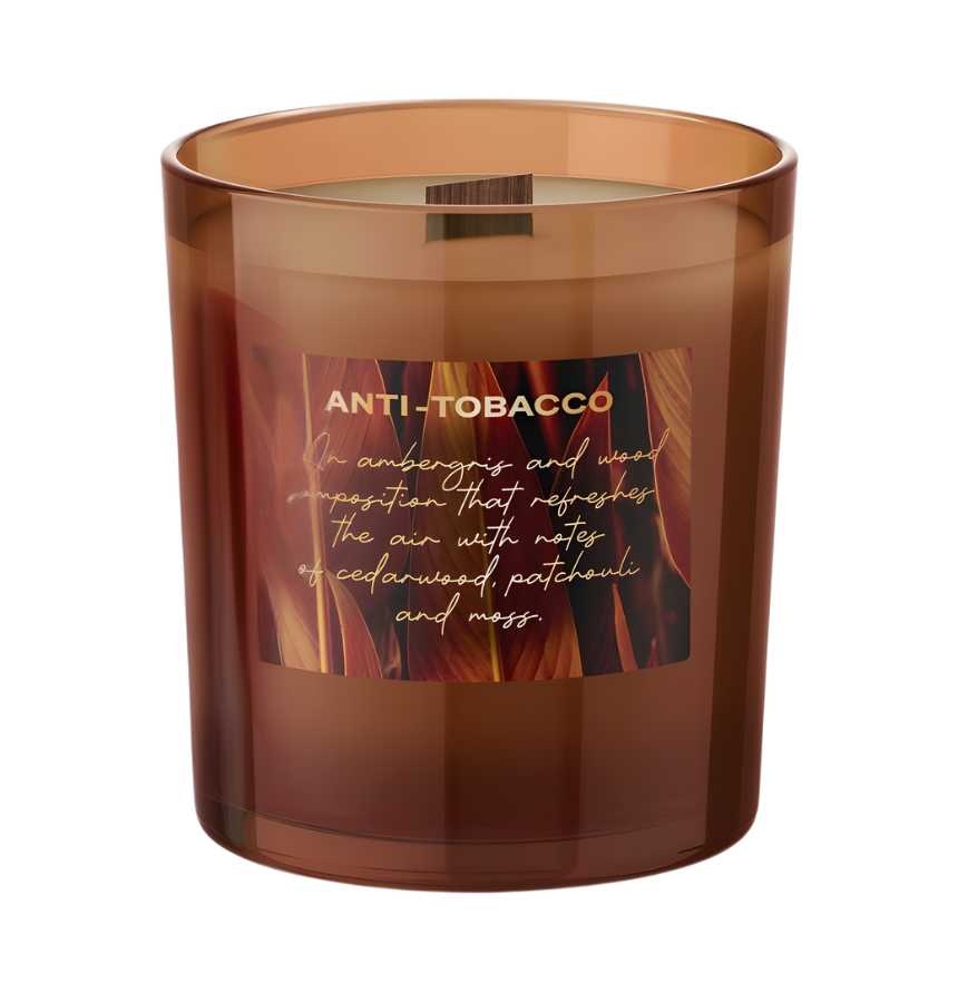 Funktionale hochwertige Duftkerze Anti Tobacco gegen Gerüche – Best Bougie Frische-Serie