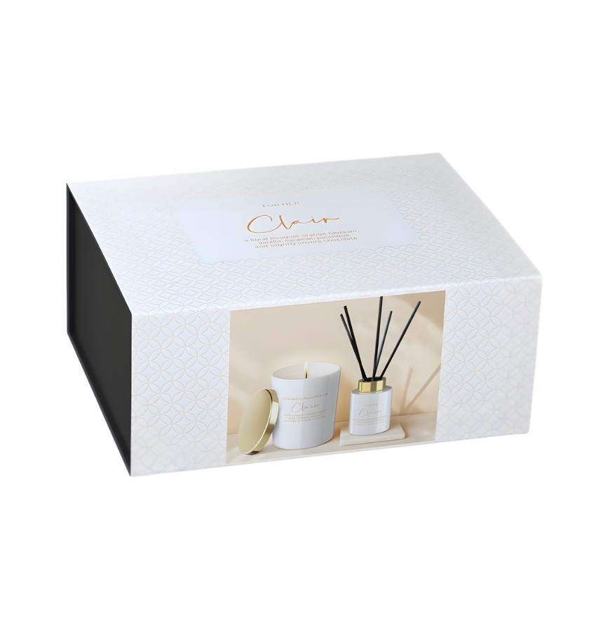 Exklusives Geschenkset für Frauen mit hochwertiger Duftkerze und Raumduft – Best Bougie Set