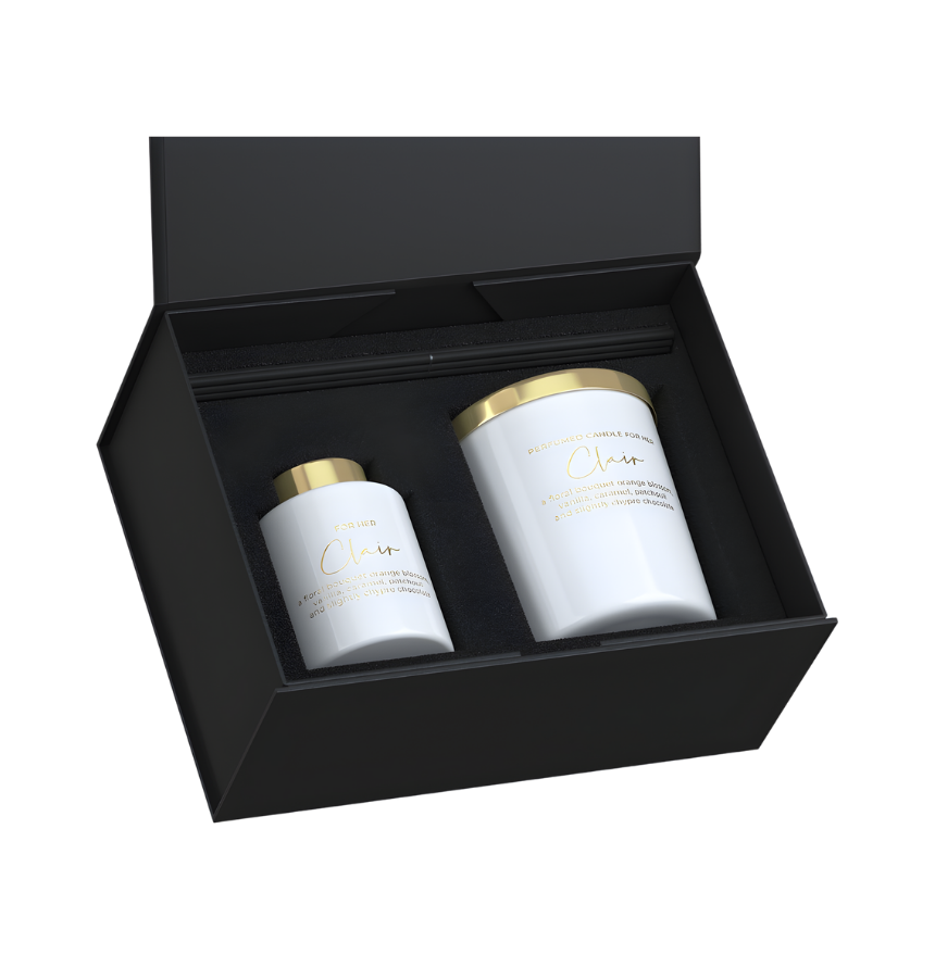 Exklusives Geschenkset für Frauen mit hochwertiger Duftkerze und Raumduft – Best Bougie Set