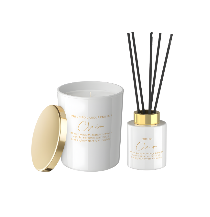 Exklusives Geschenkset für Frauen mit hochwertiger Duftkerze und Raumduft – Best Bougie Set