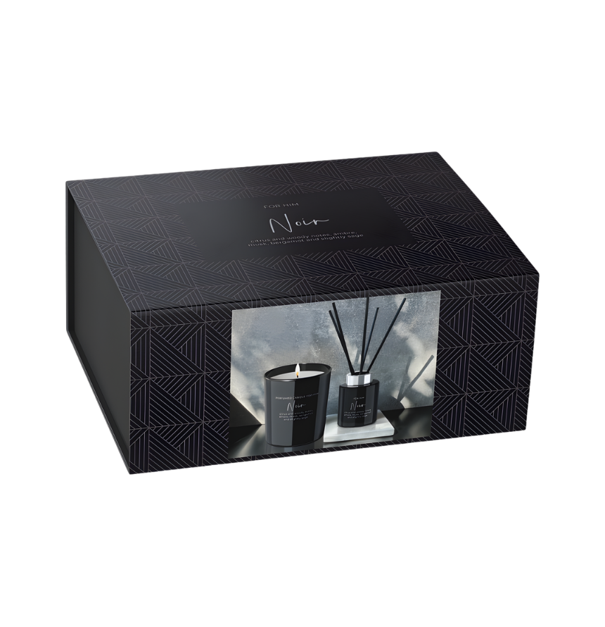 Exklusives Geschenkset für Herren mit hochwertiger Duftkerze und Raumduft – Best Bougie Set