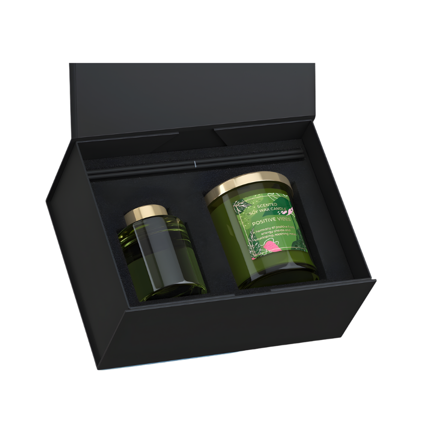 Motivierendes Geschenkset Positive Vibes – Best Bougie langanhaltende Duftkerzen Geschenkidee